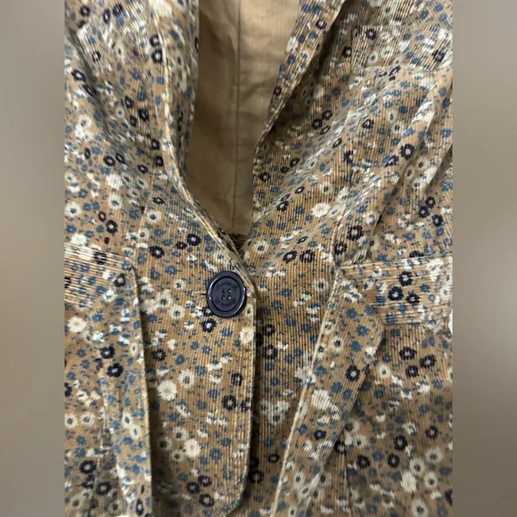 Frankie B. Floral Brown Blazer - Picture 3 of 4